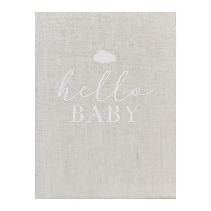 Libro de Visitas Gris Hello Baby 16cm