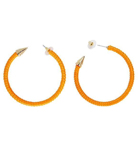 Anillos Pendientes Naranja Neón