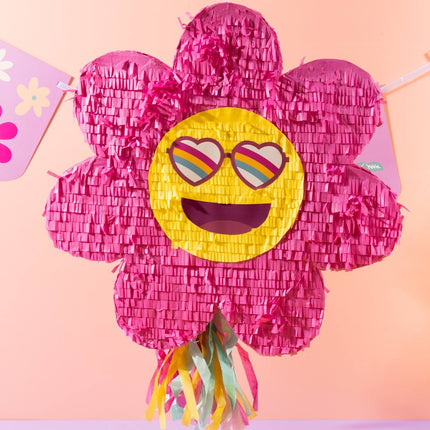 Emoij Piñata Flor Vacía 45cm