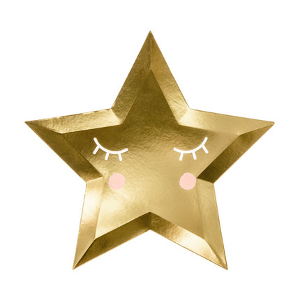 Platos Estrella Little Star Oro 27cm 6pcs