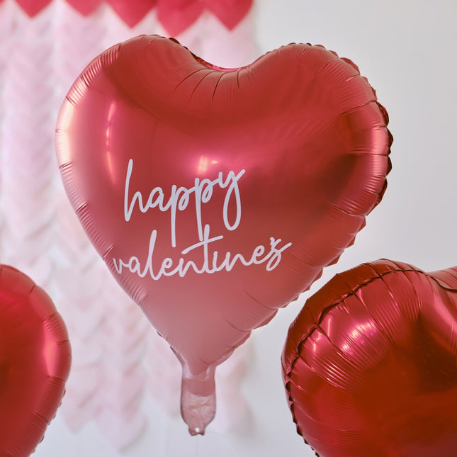 Globos Foil Ombre Corazones 45cm 5pcs