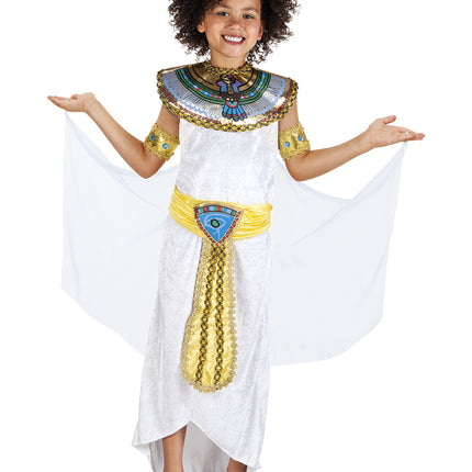 Disfraz de Cleopatra Infantil Blanco