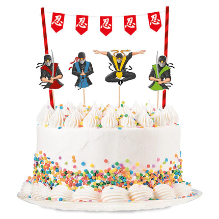 Ninja Cake topper 5 piezas