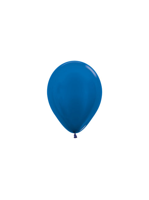 Globos Azul Metalizado 12cm 50pcs