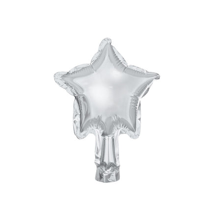 Globo de Helio Estrella Plata Vacío 12cm 25pcs