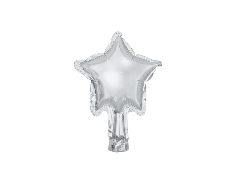 Globo de Helio Estrella Plata Vacío 12cm 25pcs