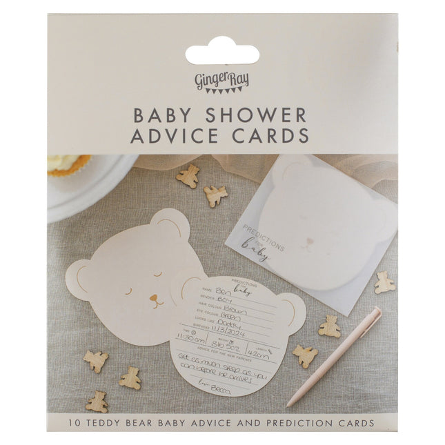 Juego de cartas Baby Shower 10pcs