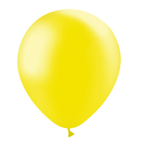 Globos Amarillo Claro Metálicos 30cm 50pcs