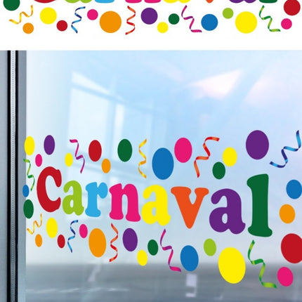 Adhesivo para ventanas Carnaval 75cm