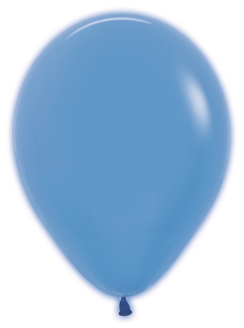 Globos Azul Neón 30cm 50pcs