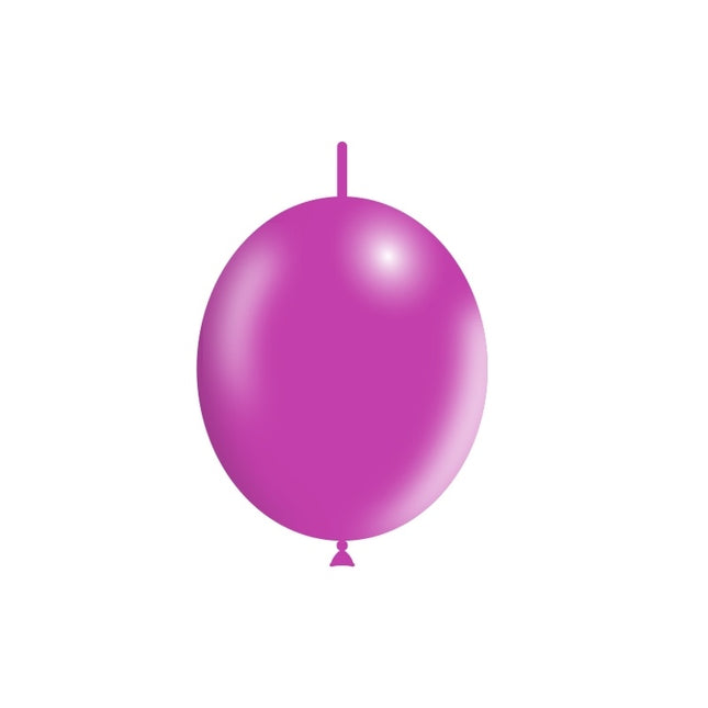 Globos Botón Fucsia 30cm 50pcs