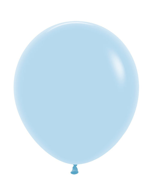 Globos Azul Mate Pastel 45cm 25pcs