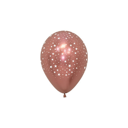 Globos Estrellas Reflex Mix 12cm 50pcs