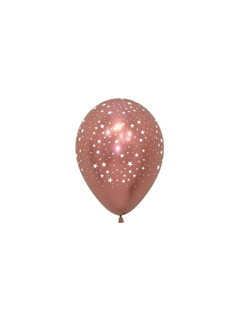 Globos Estrellas Reflex Mix 12cm 50pcs