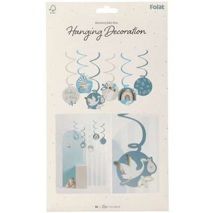 Nacimiento Colgante Decoración Babyboy 6pcs