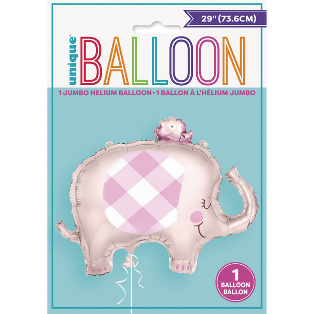 Globo Baby Elefante Rosa 74cm