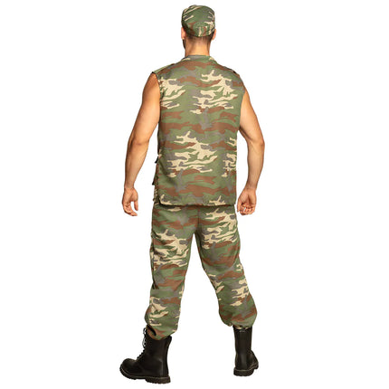 Traje militar hombre verde