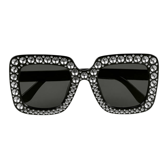 Gafas de fiesta Negro Purpurina