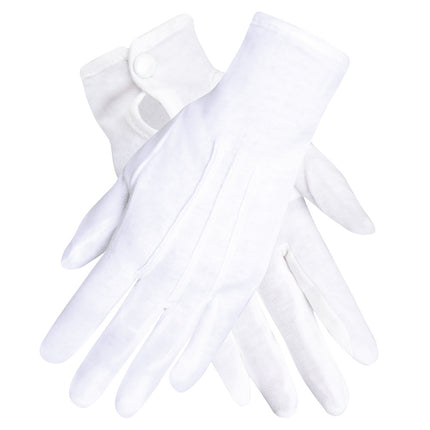 Guantes Blancos con Pulsador