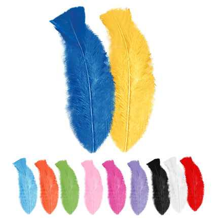 Plumas de colores 50 unid.