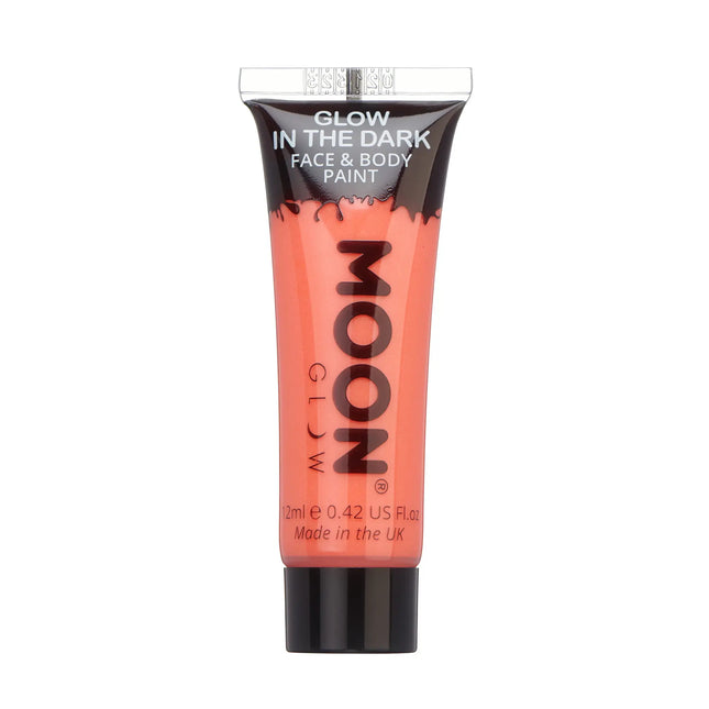 Moon Glow Pintura facial que brilla en la oscuridad Rojo 12ml