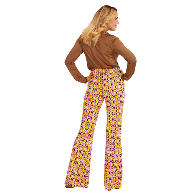 Pantalones Disco 70S Mujer