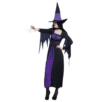 Disfraz de Bruja de Halloween Morado