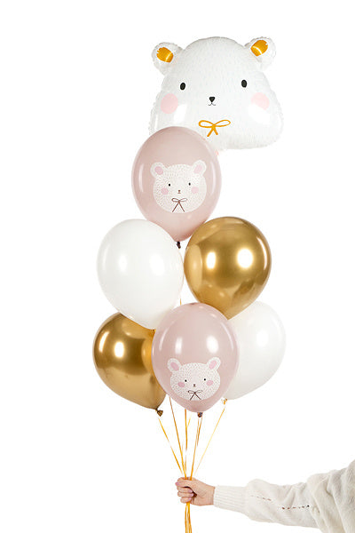 Globos Oso Polar Mix 30cm 6pcs