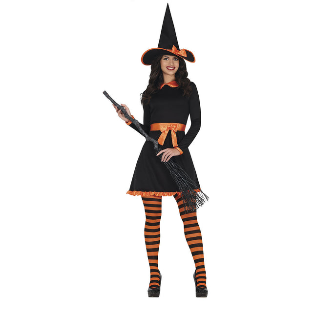 Disfraz de Bruja de Halloween Naranja para Mujer