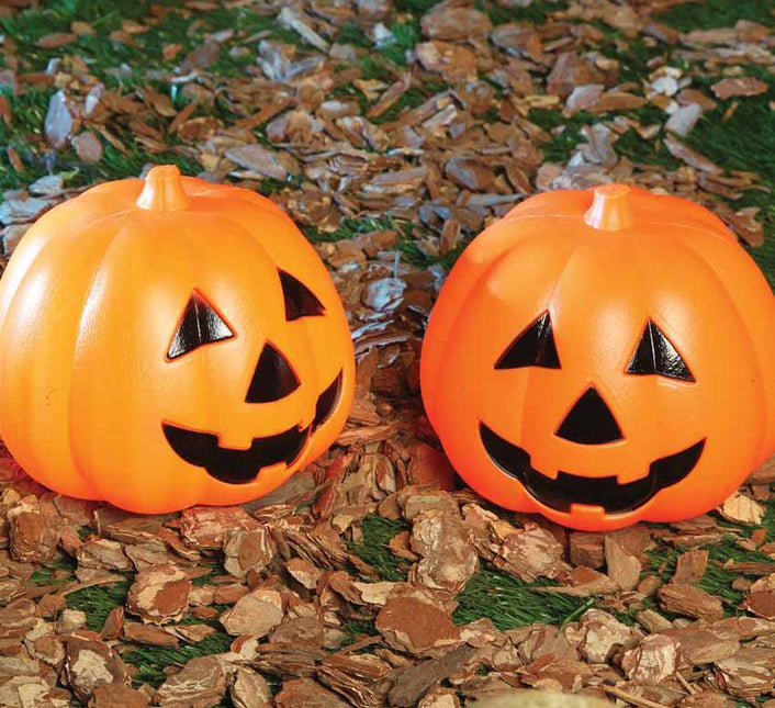 Calabaza de Halloween con Luz 15cm