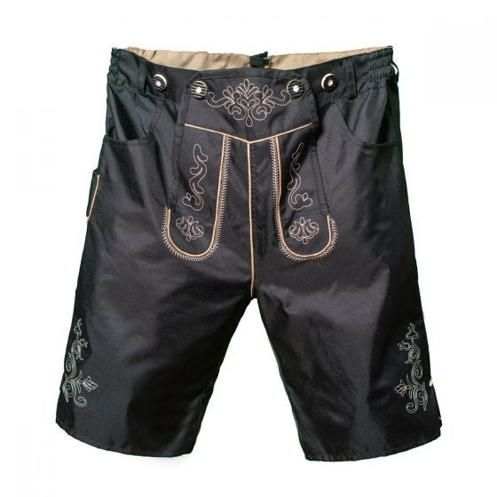 Lederhose Corto Negro y Tirantes