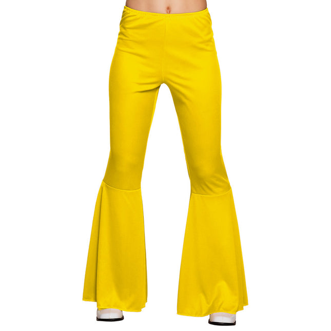 Pantalones acampanados Amarillo M