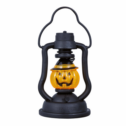 Negro Naranja Halloween Decoración de Mesa Calabaza Linterna 10cm