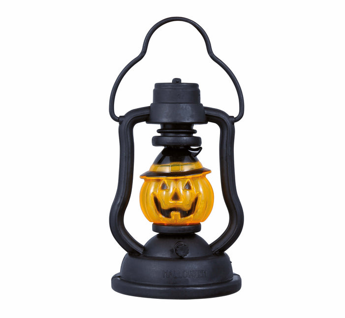 Negro Naranja Halloween Decoración de Mesa Calabaza Linterna 10cm