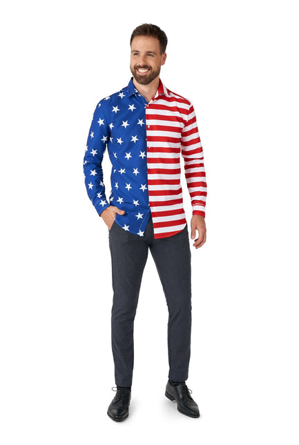 Camiseta USA Flag Hombre Suitmeister