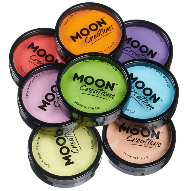 Moon Creations Pro Face Paint Cake Pots Amarillo Claro 36g