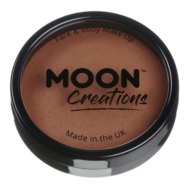 Moon Creations Pro Face Paint Cake Pots Marrón Medio 36g