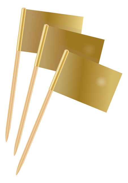 Pinchos de Oro 7cm 50pcs