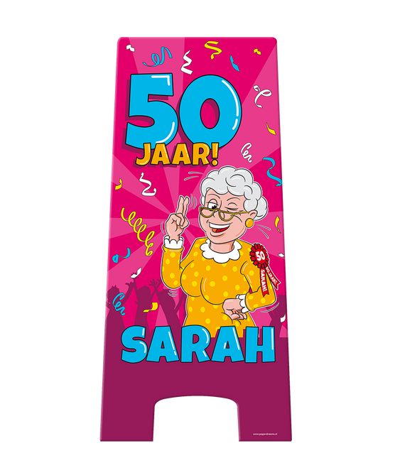 Señal de advertencia Sarah Cartoon 58cm