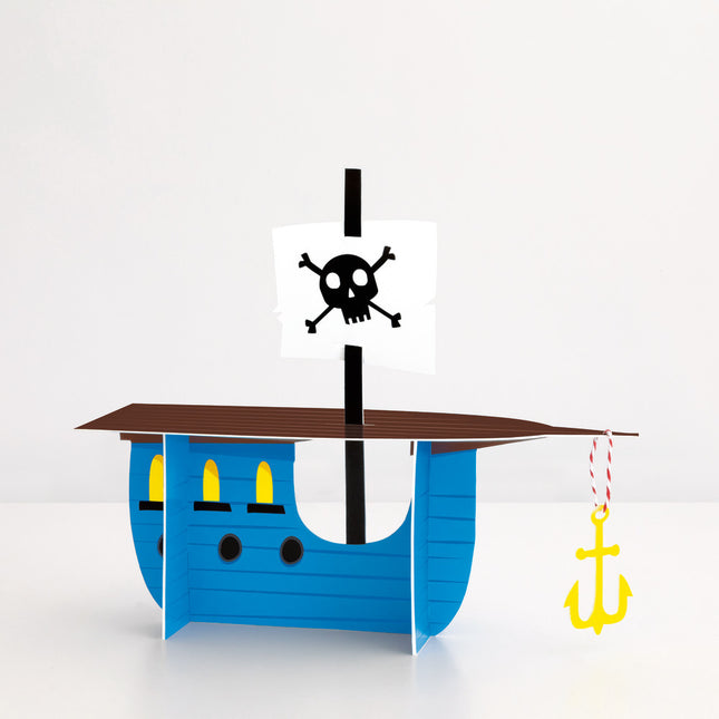 Decoración de mesa Barco pirata