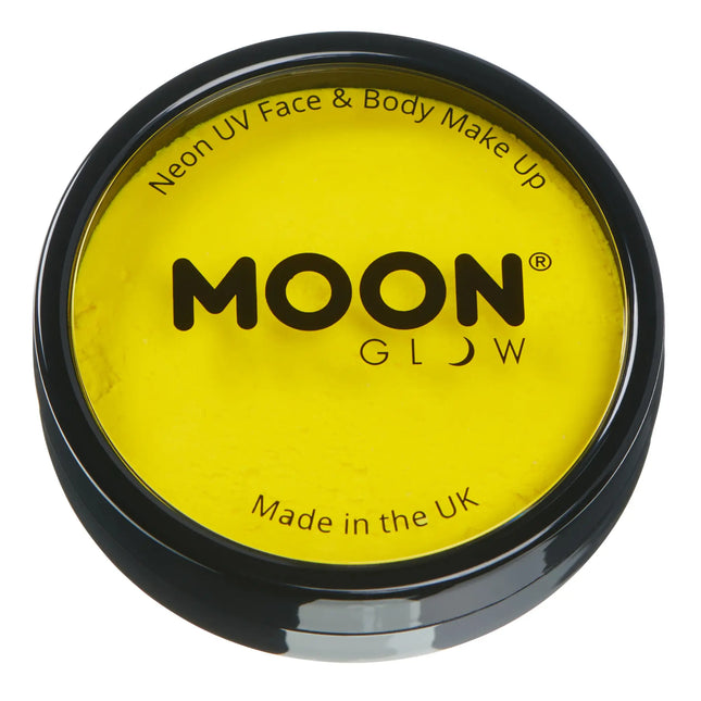 Moon Glow Neon UV Pro Pintura Facial Amarillo Intenso 36g