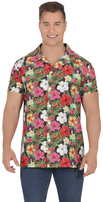 Blusa Hawaii Flores para hombre