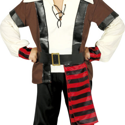 Traje de pirata Brown Boy