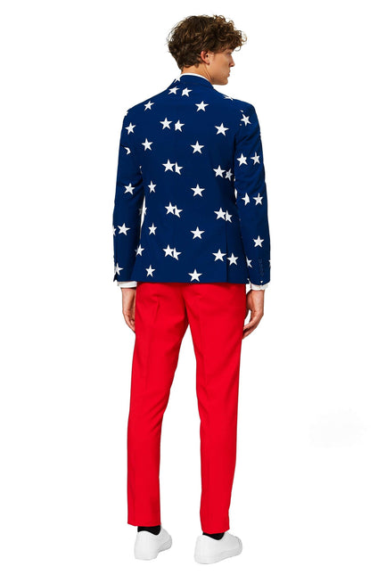 Traje USA Stars Stripes Hombre OppoSuits