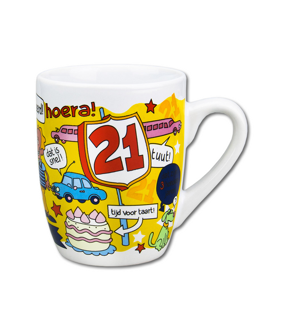 Taza 21 Años 12cm