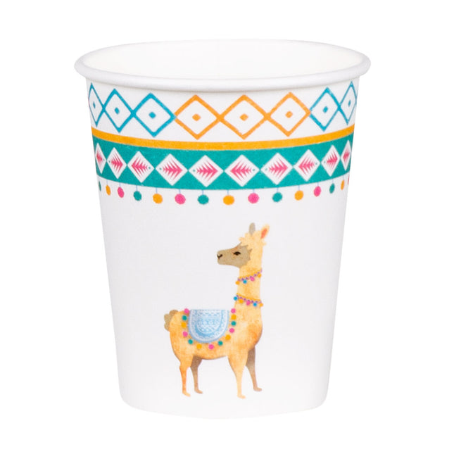 Llama tazas 250ml 6pcs