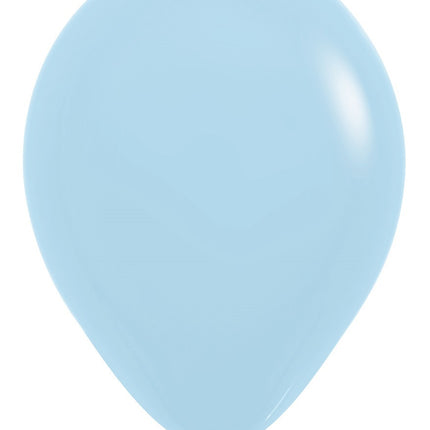 Globos Azul Mate Pastel 30cm 50pcs