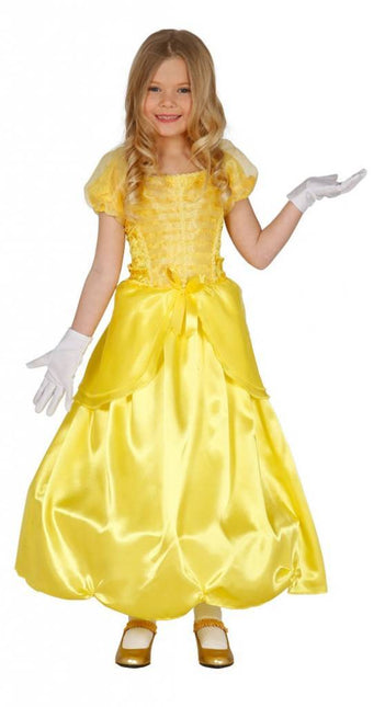 Vestido Princesa Amarillo Niño