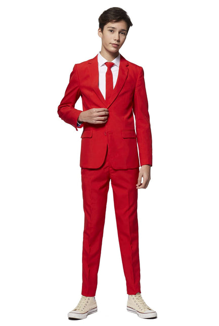 Traje Rojo Niño Adolescente OppoSuits