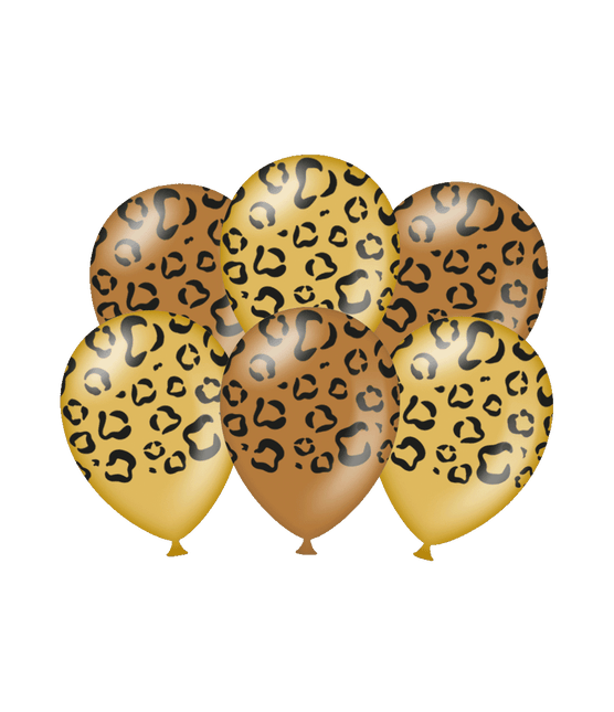 Globos Leopardo 30cm 6pcs